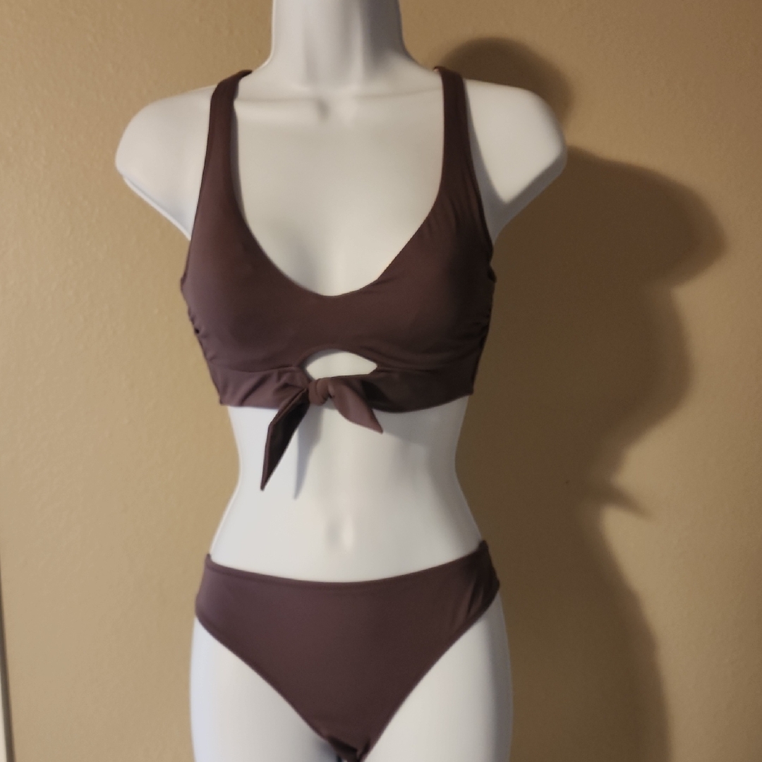 Shade & Shore Plum Racerback Bikini Set